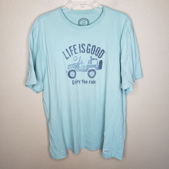 Jeep Short Sleeve Tshirt Xl Blue 